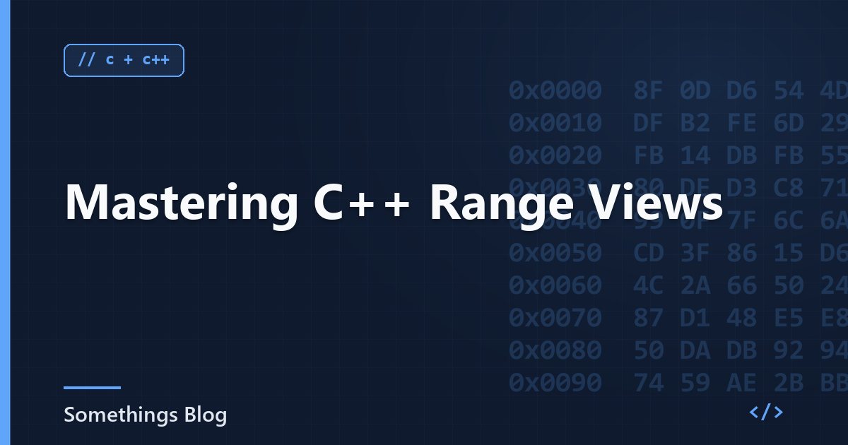 Mastering C++ Range Views